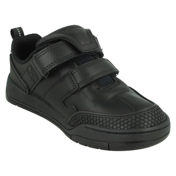 Clarks Boys Clarks Fold-Over Tongue School Shoes Laser Track K
