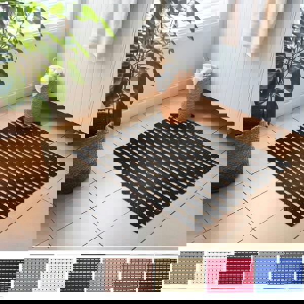 Nicoman Stylish Anti Slip Bath Matt Shower Mat 61cm x 43cm 