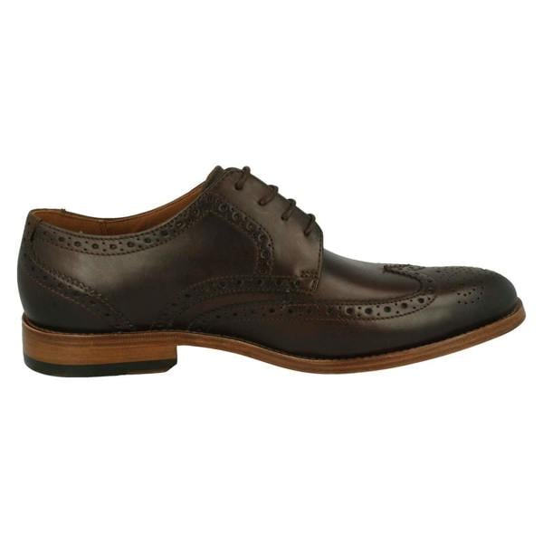 Clarks Mens Clarks Formal Brogue Detailed Shoes James Wing