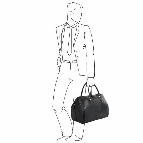 Ashwood Medium Weekend Real Leather Holdall: Harry