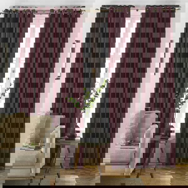 Furn Moon Eyelet Curtains - Red