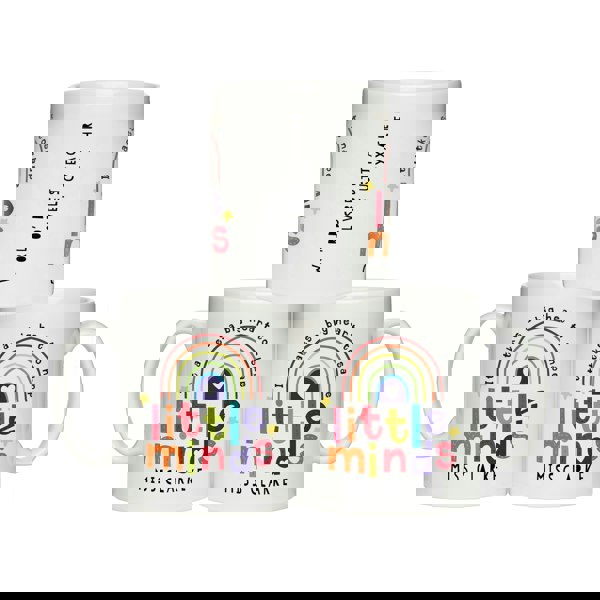 Personalised Memento Company Personalised Shape Little Minds Teacher Mug