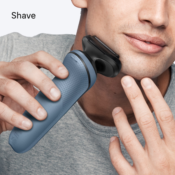 Braun Series 5 52-A1000S Electric Shaver, Up to 50 min - Azure