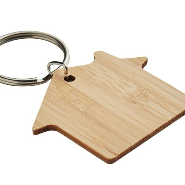 MidOcean HouseBoo House Bamboo Keyring - Wood - 
