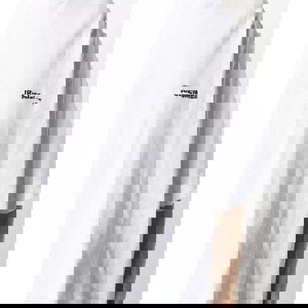 Balenciaga BB Logo Embroidered Oversized T-Shirt   in  White