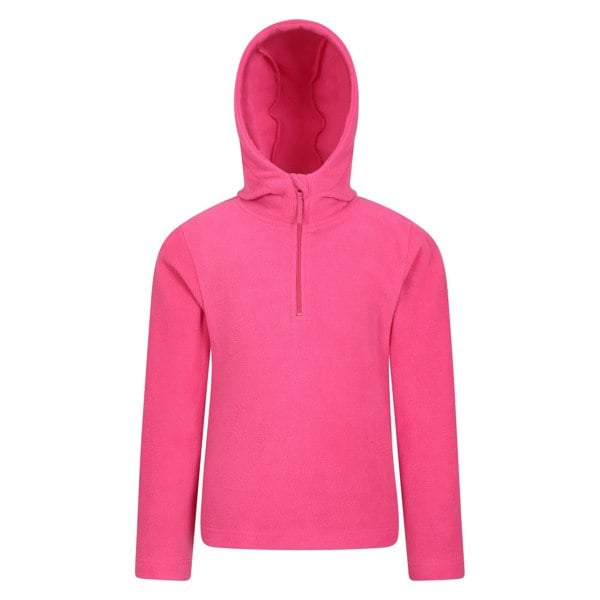 Mountain Warehouse Kids Camber II Fleece Hoodie - Dark Pink