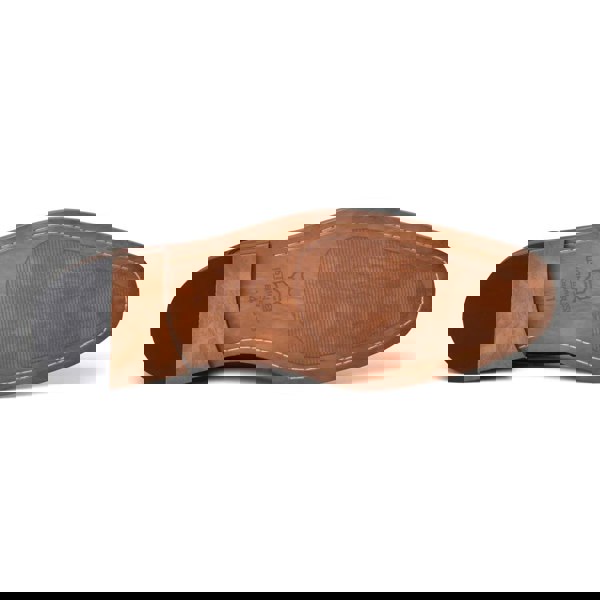 Justin Reess Jenson - Men's Brown Leather Lace Up Oxford Shoes