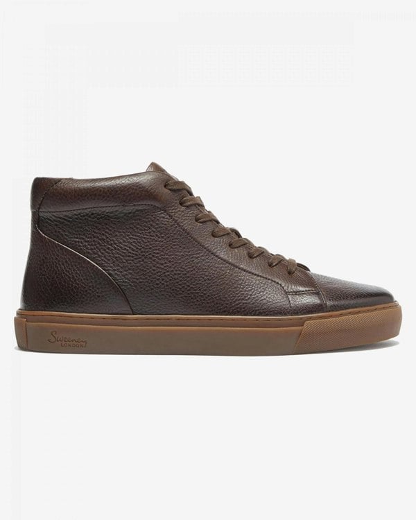 Oliver Sweeney Laxey Mens Soft-Milled Calf Leather Hi-Tops