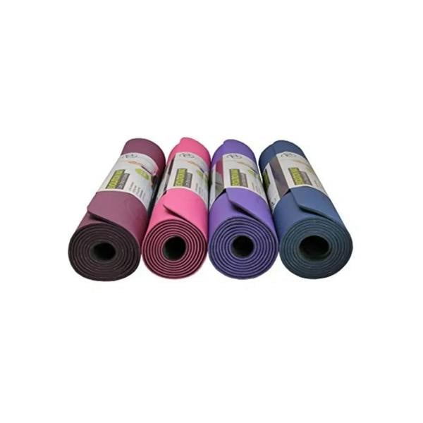 Fitness Mad Evolution Yoga Mat 4mm thick in purple and blue