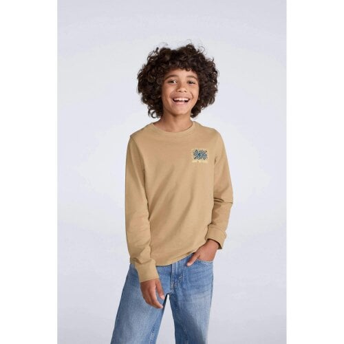 Animal Kids Tommy Graphic Print Long-Sleeved T-Shirt - Orange