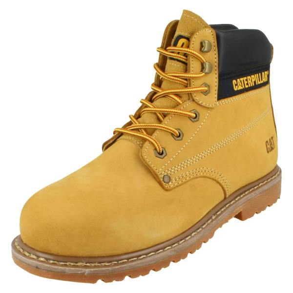 Caterpillar Mens Caterpillar Lace Up Leather Wide Safety Boots - Powerplant Sb Hro P72462