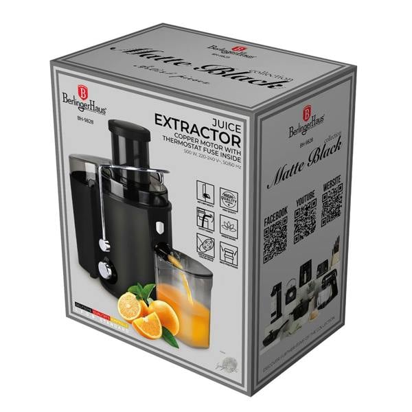 Juice Extractor | Black | Berlinger Haus BH9828