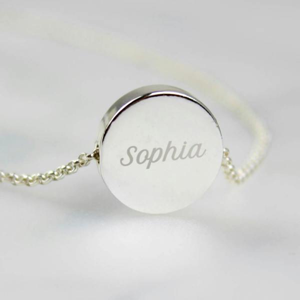 Personalised Bat Mitzvah Necklace And Box - lifestyle shot