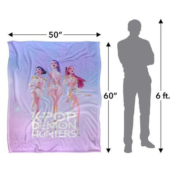 K-Pop Demon Hunters Poster Huntr/X Blanket - Multicoloured