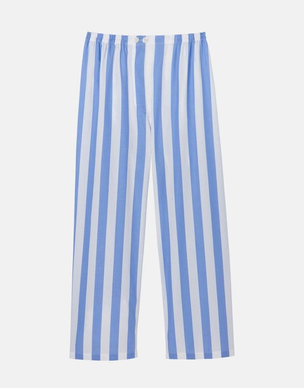 British Boxers Men's Crisp Cotton Pyjama Set – Boat Blue Stripe