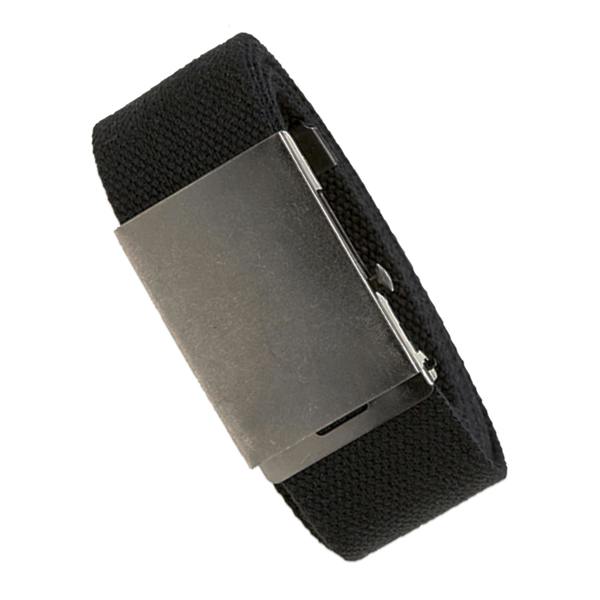 Duke Mens D555 Edward Webbing Waist Belt - Black