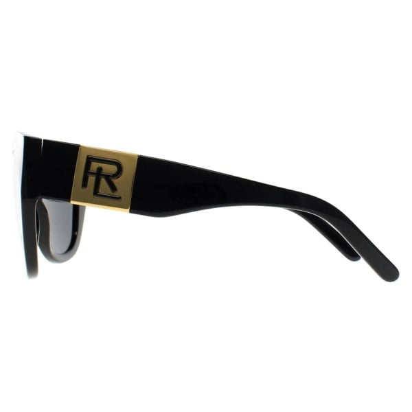 Ralph Lauren Sunglasses RL8175 500187 Shiny Black Dark Grey