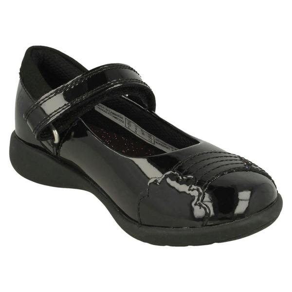 Clarks Girls Clarks Rainbow Detailed School Shoes Etch Beam