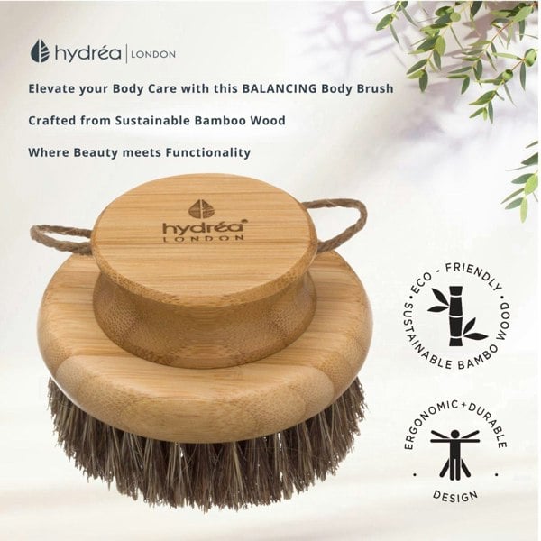 Hydréa London Round Bamboo Body Brush