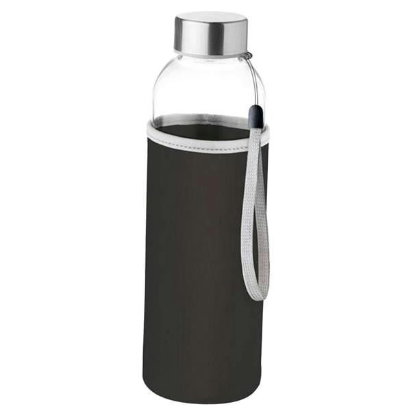 MidOcean Utah Glass 500ml Water Bottle - Black - 