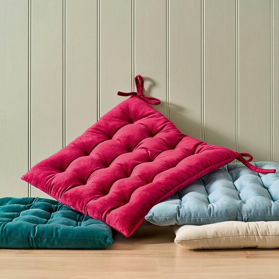 Scotts of Stow Velvet Seat Pad - Emerald