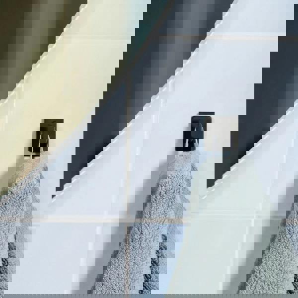 BESLAGSBODEN Black Stainless Steel Single Towel Hook (30 x 30mm) Self Adhesive Bathroom Wall Mounted