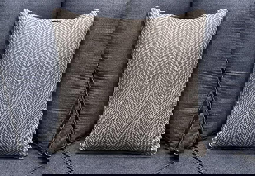 Scatter Cushions 45cmx45cm (18"x18") - Garden Sofa Cushions Pillows UK Made BROWN WAVE The Garden Furniture Shop