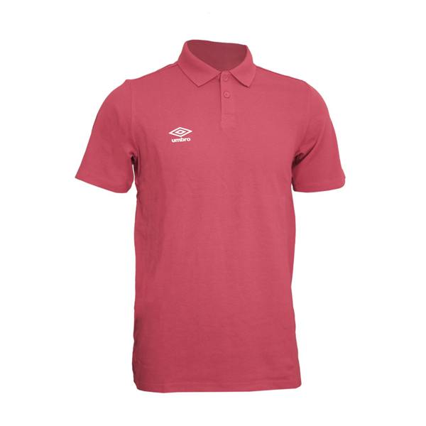 Umbro Mens Essential Polo Shirt - New Claret/White - 