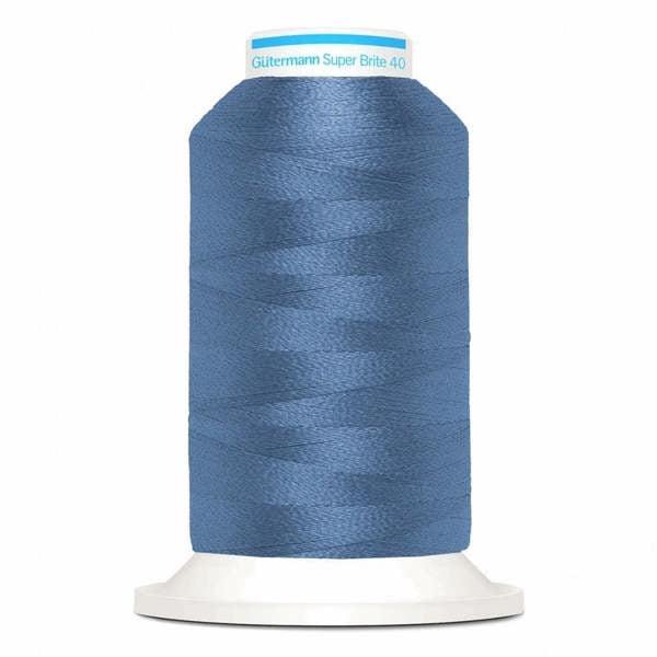 Gutermann Super Brite Polyester 40 Embroidery Thread 1000m Polyester Thread Suitable For Embroidery