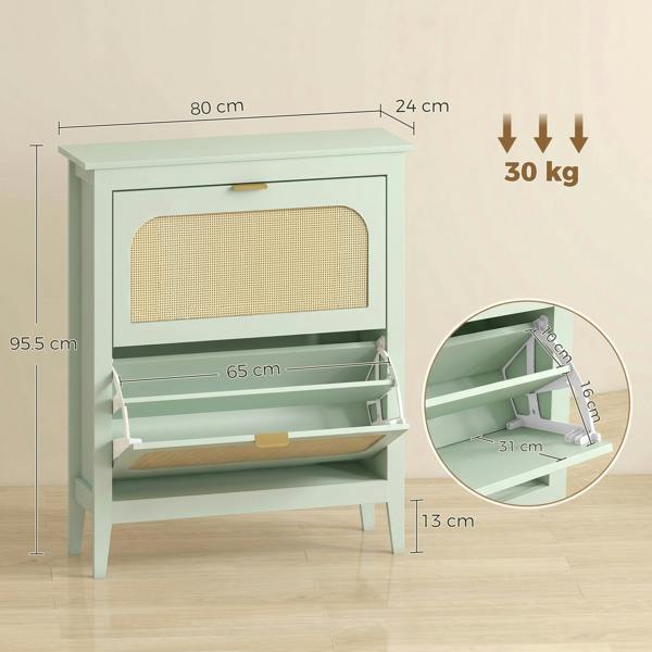 Flip-down Shoe Cabinet
