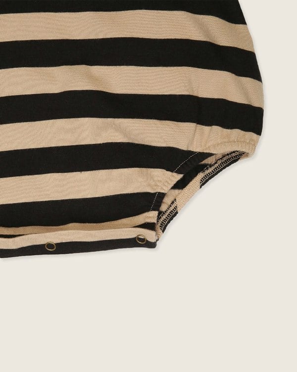 Gender-neutral organic cotton baby romper