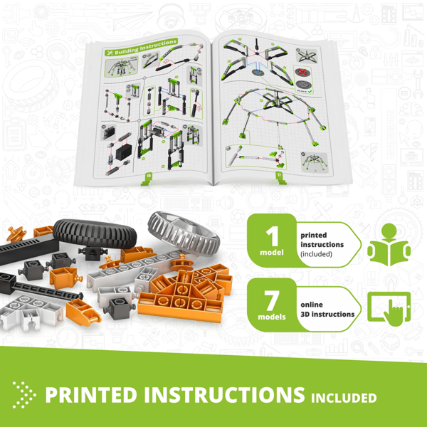 Engino STEM Amusement Park Set: London Eye and Merry Go Round