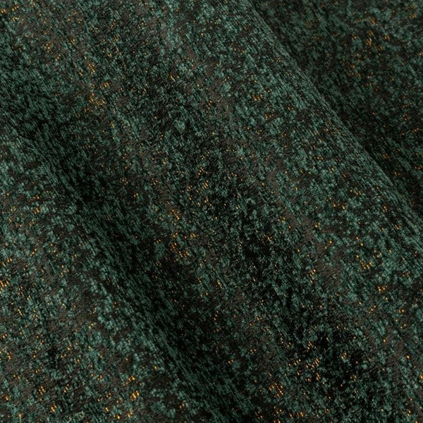 Paoletti New Galaxy Chenille Eyelet Curtains - Emerald