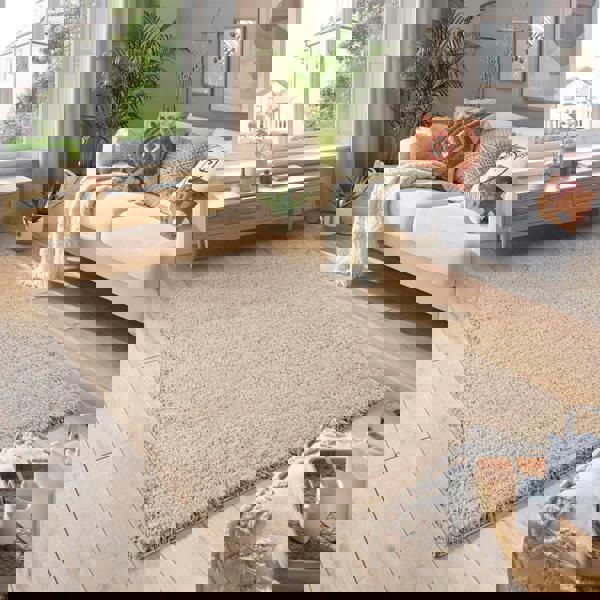 Smart Living Shaggy Rug - Latte