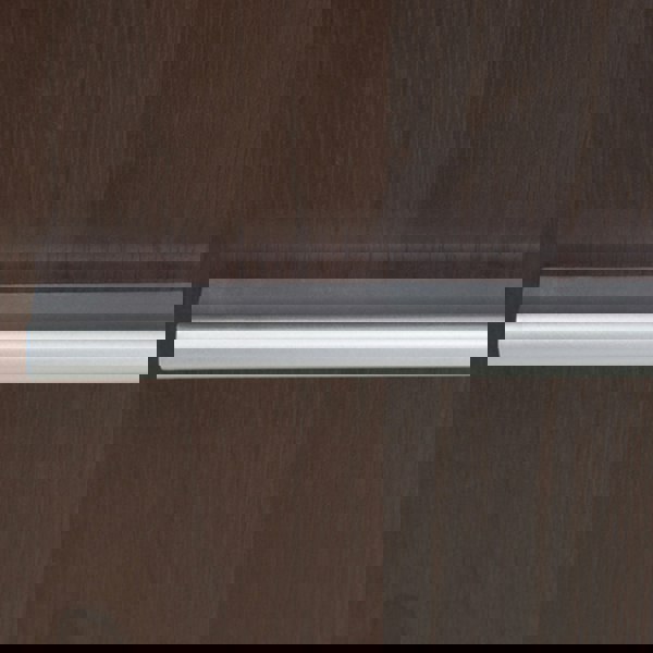 Furniture To Go Imperial Tall Glazed 1 Door 2 Drawer Narrow Cabinet in Dark Mahogany Melamine