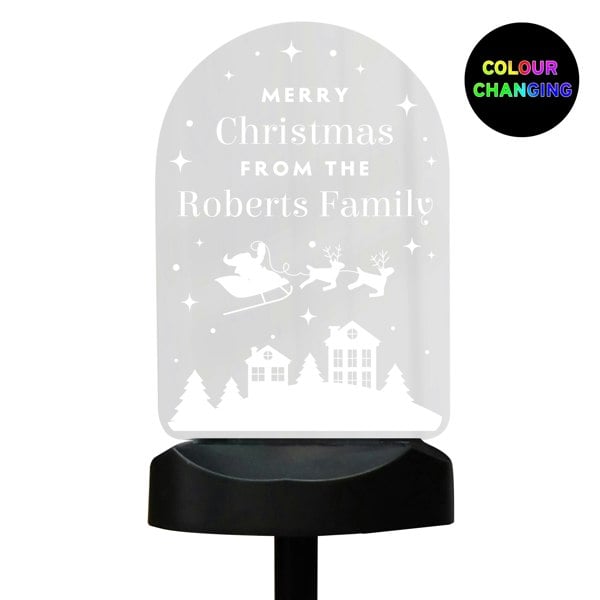 Personalised Memento Company Personalised Christmas Outdoor Solar Light