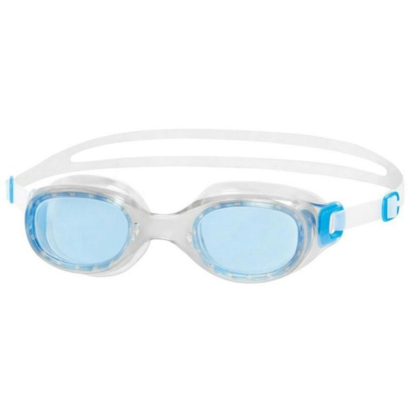 Speedo Unisex Adult Futura Classic Swimming Goggles - Clear/Blue