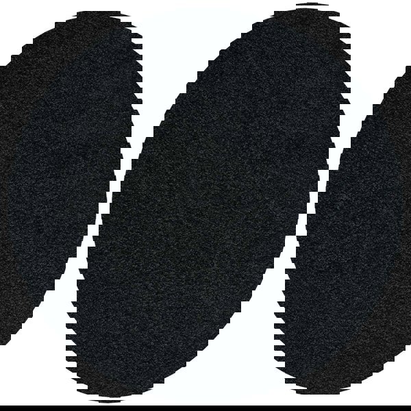 Black shaggy Rug Plain design thick pile, high quality, soft & durable.