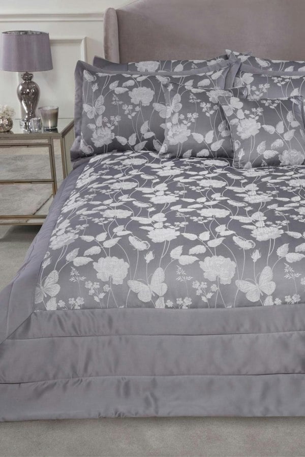 Emma Barclay Butterfly Meadow Floral Jacquard Bedspread Set