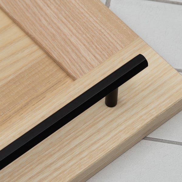 Handle & Home Matt Black Hexagon T-Bar Cabinet Handle & Knob