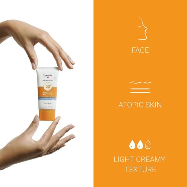Eucerin Sun Sensitive Protect Face Sun Cream SPF50+ 50ml - Additional 2