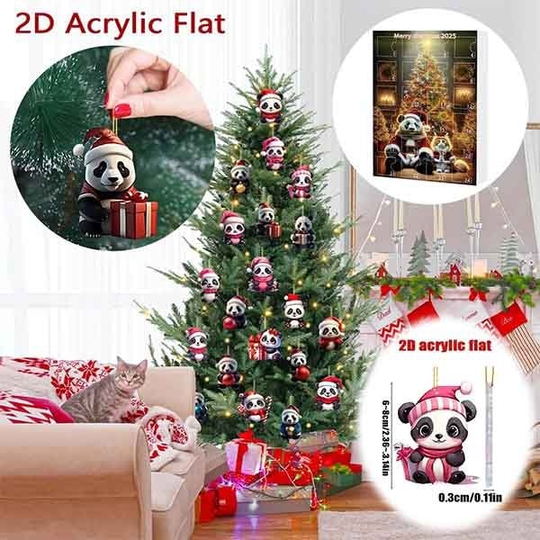 Leaper Cute Panda Hanging Decoration Christmas Calendar Blind Box