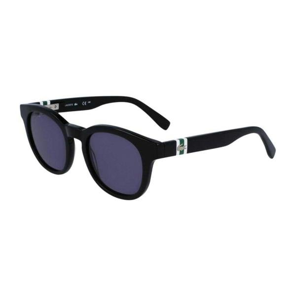 Lacoste Unisex Adult Smoke Oval Sunglasses - Black - 