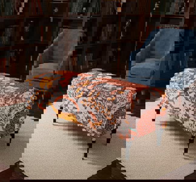 ISTOOLS Zambezi Multicolour Storage Ottoman Coffee Table Bench – Patterned Footstool & Seating