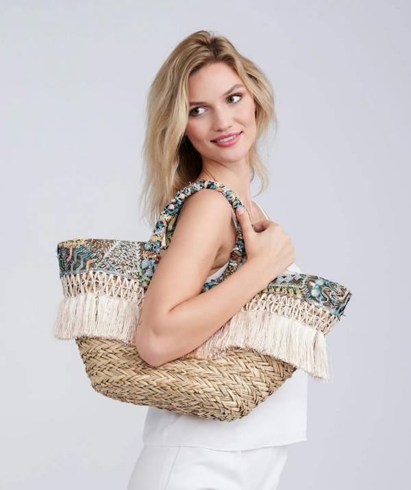 Pia Rossini Rayne - Straw Beach Basket