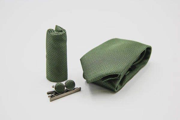 Paul Andrew Textured Tie Set - Green