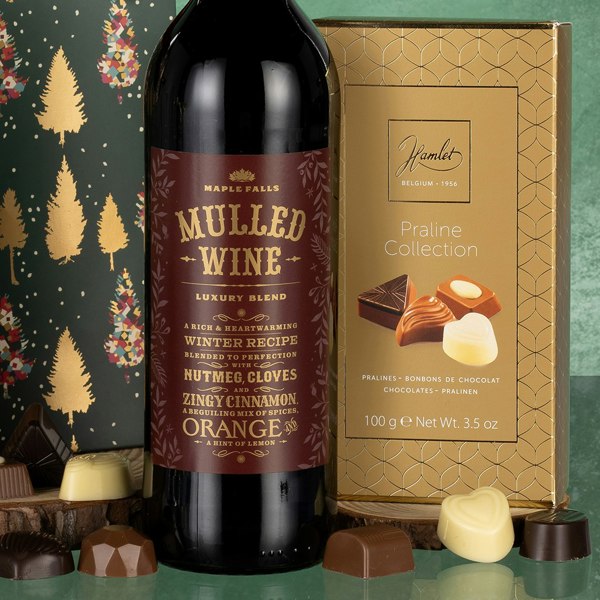 Virginia Hayward Mulled Wine & Chocolate Gift