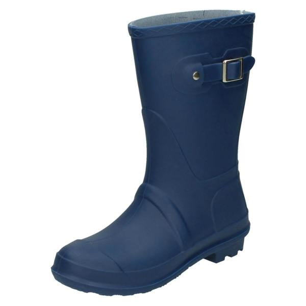 Spot On Ladies Spot On Short Side Buckle Wellington Boots X1219