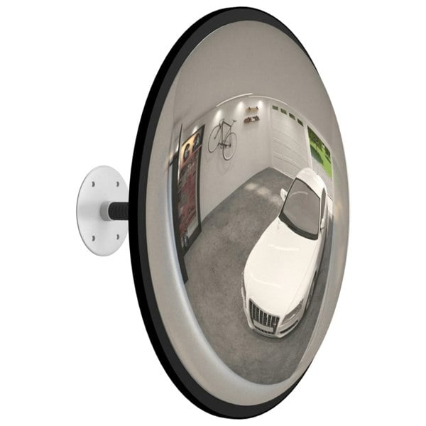 Berkfield Indoor Convex Traffic Mirror Black Ì÷40 cm Acrylic
