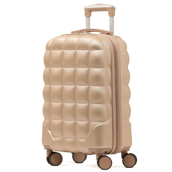 Flight Knight 55x35x20cm Hard Case Bubble Carry On Suitcase - 100+ Airline Approved